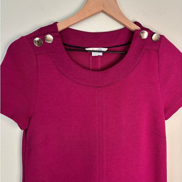 Boden Herimone Ottoman Ribbed Dress Size 4 Short Sleeve - Picture 2 of 9